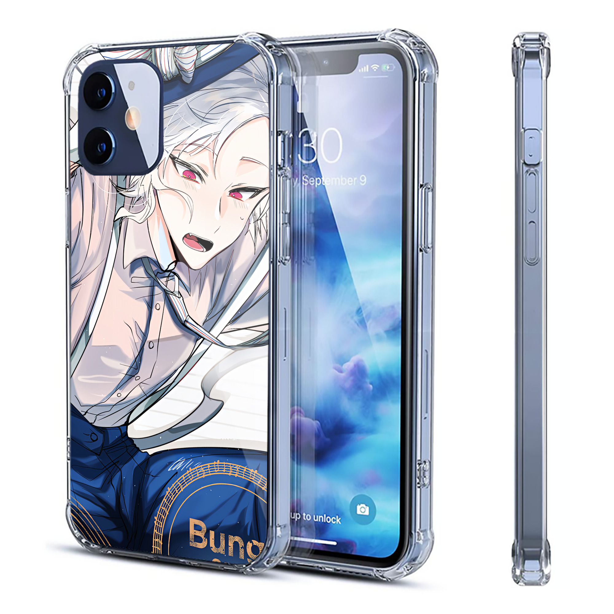 （画像用） 文豪ストレイドッグス Bungo Stray Dogs 【iPhone 12シリーズ対応】透明スマホケース（クリアソフトケース）